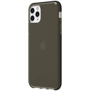 Griffin Survivor Clear Case Cover volgens militaire standaard voor Apple iPhone 11 Pro Max (6.5"") - zwart [dun ontwerp I Schokdempende hoeken I Qi compatibele telefoonhoes] (transparant) - GIP-026-BLK