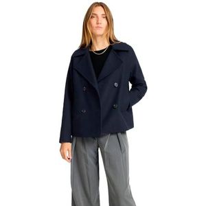 SELECTED FEMME Lange Jas met Platte Kraag - Model ALMA