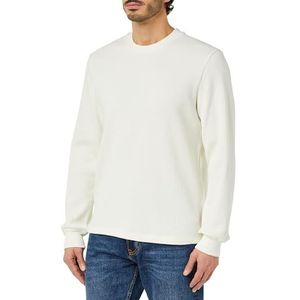 s.Oliver Sales GmbH & Co. KG/s.Oliver Heren sweatshirt met wafelpiqué-structuur sweatshirt met wafelpiqué-structuur, wit, S