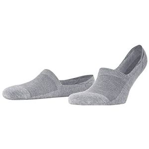 Burlington Heren Liner sokken Athleisure M IN Ademend Sneldrogend Onzichtbar eenkleurig 1 Paar, Grijs (Light Grey Melange 3775), 43-46