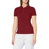 CliQue Classic Marion Poloshirt voor dames, Rood (Bordeaux), XL