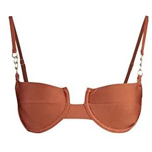 Trendyol Vrouwen gebreide bikinitop, tegel,34, Tegel, 38