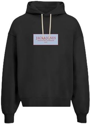 JACK & JONES Jorgreene Sweat Hood FST, zwart, XXL