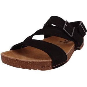 Art 0999 I Breathe platte sandalen, uniseks, volwassenen, zwart, maat 36, Zwart, 36 EU