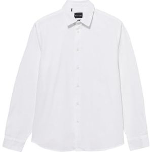 Sisley Mens 59A2SQ01Z Shirt, White 901, S, Wit 901, S