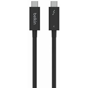 Belkin actieve Thunderbolt 4-kabel, USB Type-C-connector, Ondersteunt 100W Power Delivery, Voldoet aan USB4, Compatibel met TB3, Compatibel met MacBook Pro, iPhone 15 Pro, eGPU en meer, 2 m