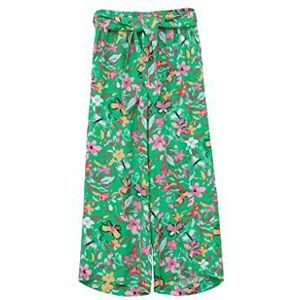 s.Oliver Mit Gürtel Und Allover Culottes voor meisjes met riem en all-over print, Groen, 134 cm