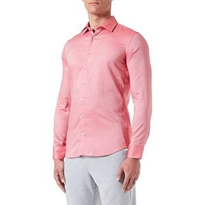 Seidensticker Men's X-Slim Fit shirt met lange mouwen, rood, 43, rood, 43
