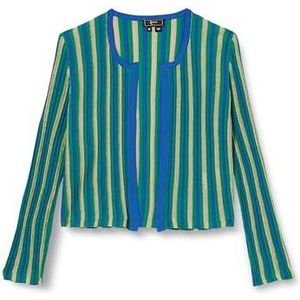 NALLY Dames Cardigan 11026972-NA02, blauw meerkleurig, XL, Blauw meerkleurig., XL