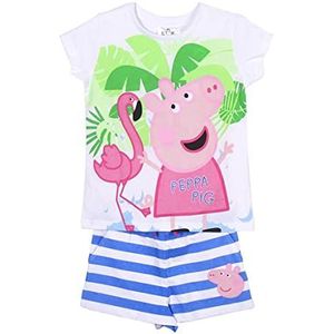 CERDÁ LIFE'S LITTLE MOMENTS - Peppa Putz zomerset voor meisjes, van 100% katoen en bestaande uit T-shirt met korte mouwen, officieel Hasbro gelicentieerd product