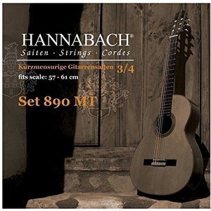 Hannabach 653088 klassieke gitaarsnaren serie 890 3/4 kindergitaar Mensuur: 57-61cm - G3