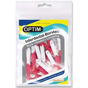 OPTIM interdentale borstels verpakking van 16, roze 0,4 mm maat 0
