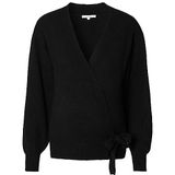 Noppies Dames Cecia Knit Wrap Cardigan Ls Gebreid vest, Black - P090, XXL