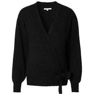 Noppies Cecia Knit Wrap Cardigan Ls gebreide jas voor dames, Black - P090, XL
