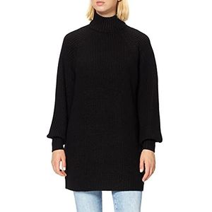 Noisy may Nmtimmy L/S Knit Dress Noos pullover voor dames, zwart/, XS