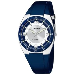 Calypso K5753/2 analoog horloge voor heren met armband van kunststof, Armband