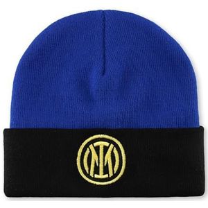 Inter - Officiële muts voor volwassenen, viert de winter met zwart-blauwe stijl! Leuk cadeau-idee voor echte Nerazzurri-fans.