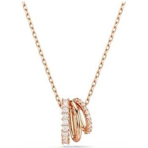 Swarovski Hyperbola Hanger, Verschillende Slijpvormen, Wit, Roségoudkleurige Toplaag