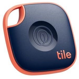 Tile by Life360 Mate - Bluetooth-tracker, sleutelfinder en itemfinder voor sleutels, tassen en meer. Telefoonzoeker. Zowel iOS- als Android-compatibel. 1 stuk (navy blaze)