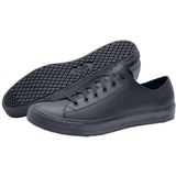 Shoes for Crews 38649-40/6.5 DELRAY - Leren unisex casual schoenen, antislip, maat 40 EU, ZWART