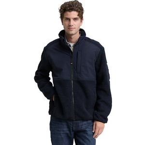 Tom Tailor - Regular Fit Jack - Imitatiebont - Opstaande Kraag