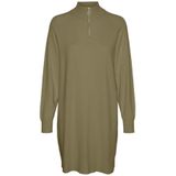Gebreide Jurk - VMHAPPINESS - Effen - Kort/Mini - Lange Mouw