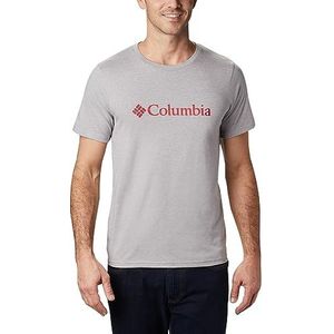 Columbia CSC Basic Logo T-shirt met korte mouwen voor heren, grijs (Columbia Grey Heather), XL