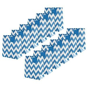 Hallmark Cadeauzakjes voor meerdere gelegenheden - 12 middelgrote zakjes in 1 eigentijds blauw ontwerp