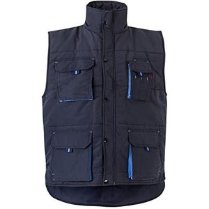 Velilla 205902 61/5 XL gewatteerd vest met meerdere zakken, maat XL, marineblauw