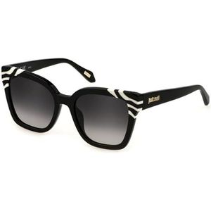 Just Cavalli Sunglasses SJC044V Black W/White Temple 54/19/140 Damesbril, zwart/wit (Black W/White Temple), 54/19/140