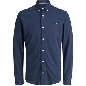 Jprblublake Pique Detail L/S Shirt, Naval Academy, XS