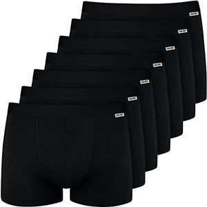Nur Der Boxer Cotton Stretch heren 7-pack zwart, zwart, XL