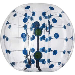 FlowerW 1,5 meter opblaasbare bumper, bumper, bumper, bumper, transparant, 10,45 kg gewicht, bubbelvoetbal blauw pvc, bubbelvoetbal zomer buiten speelgoed