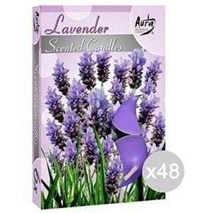 Set 48 theelichtjes U Warmer X 6 Lavendel Tealight geur en decoratie