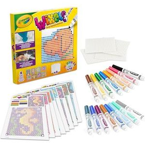 CRAYOLA Wixels Animal Activity Kit | Kleurabsorberende Pixel Art Set | Inclusief Markers en gemakkelijk te volgen kleurgidsen | Vanaf 6 jaar - 74-7614