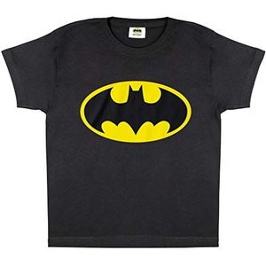 DC Comics Batman Camo Logo T-shirt, Meisjes, 104-170, Schwarz, Officiële Koopwaar