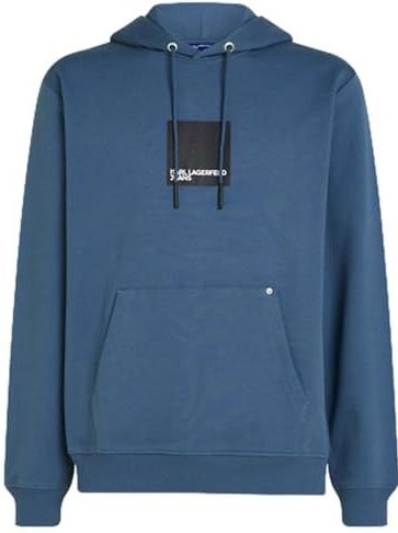 KARL LAGERFELD - Regular Box - Sweat à Capuche - Vintage Indigo - 100% Katoen Biologisch