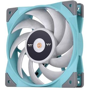 Thermaltake ToughFan 12 Turkoois Hoge Statische Druk 2000 PWM, Metaal Versterkte Motor Hub, Gen.2 Hydraulisch Lager 120mm Behuizing/Radiatorventilator CL-F117-PL12TQ-A