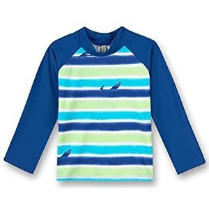 Sanetta Jongens zwemshirt blauw Rash-Guard-shirt, Helio, 92 cm
