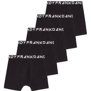 Frank Dandy Heren 5-P Basic boxershorts, zwart, L (5 stuks), zwart, L
