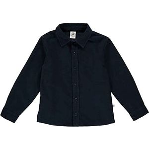 corduroy l/s shirt, nachtblauw, 134 cm