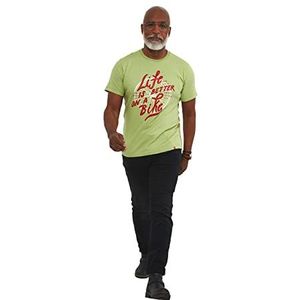 Joe Browns Heren Life is Better On A Bike T-shirt, Kahki, XXL