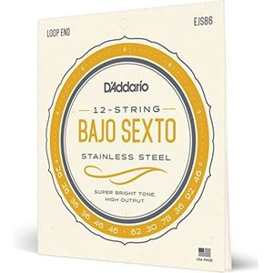 D'Addario EJS86 roestvrij stalen snaren voor Bajo Sexto