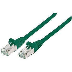 Intellinet Netwerk Patchkabel, Cat5e, 0,25 m, CCA, U/UTP, PVC, Vergulde Contacten, Snagless Cat7 kabel/Cat6A stekkers, koper, S/FTP, LSOH 2 m Groen