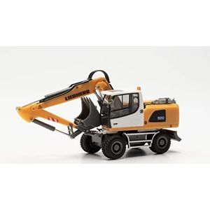 Herpa Graafmachine model Liebherr mobiele graafmachine A 920 Litronic ""Liebherr"", getrouw aan het origineel in schaal 1:87, model bouwvoertuig voor Diorama, modelbouw verzamelobject,