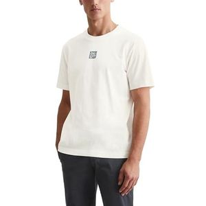 Marc OPolo T-shirt voor heren, van biologisch katoen, regular fit, Egg White, XS