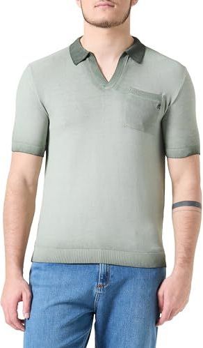 Replay - Pull à manches courtes - Grijs groen - Katoen