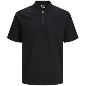 JACK & JONES JCOFUSION Polo SS, zwart, L
