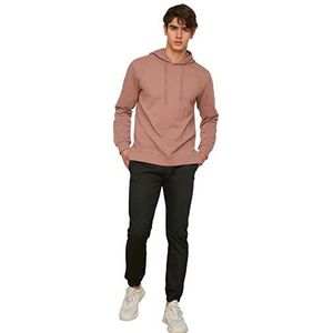 Trendyol Mannelijke normale taille Skinny fit Jogger broek, Zwart, M