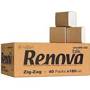 Renova Zig-Zag BLK toiletpapier - 7200 afzonderlijke vellen